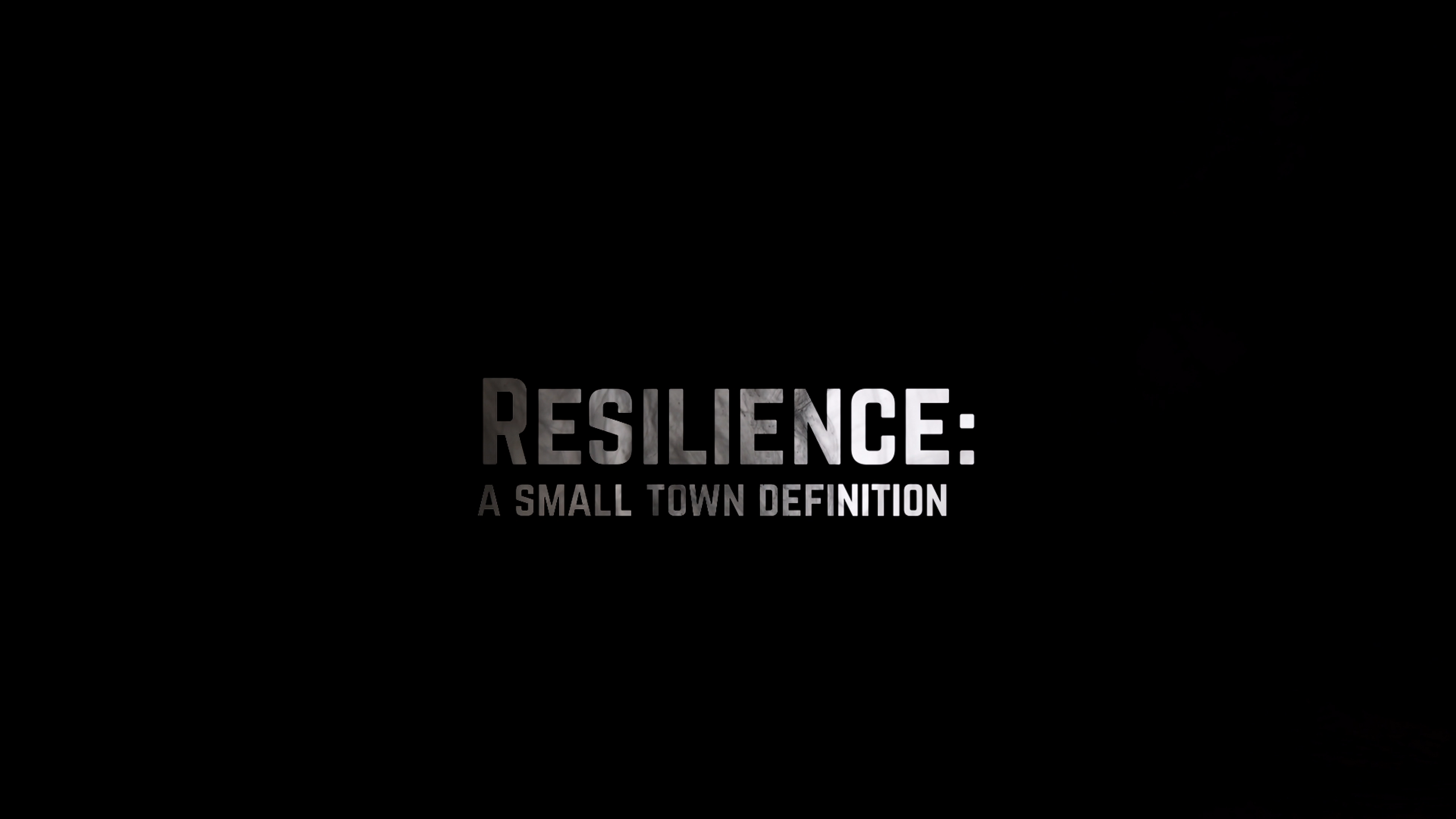 Resilience - A Small Town Definition